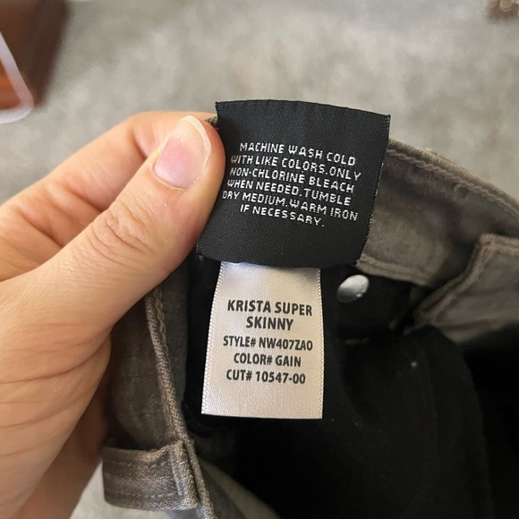 Hudson Krista Super Skinny Jeans in Gain Grey Women’s Size 25 - Picture 12 of 16